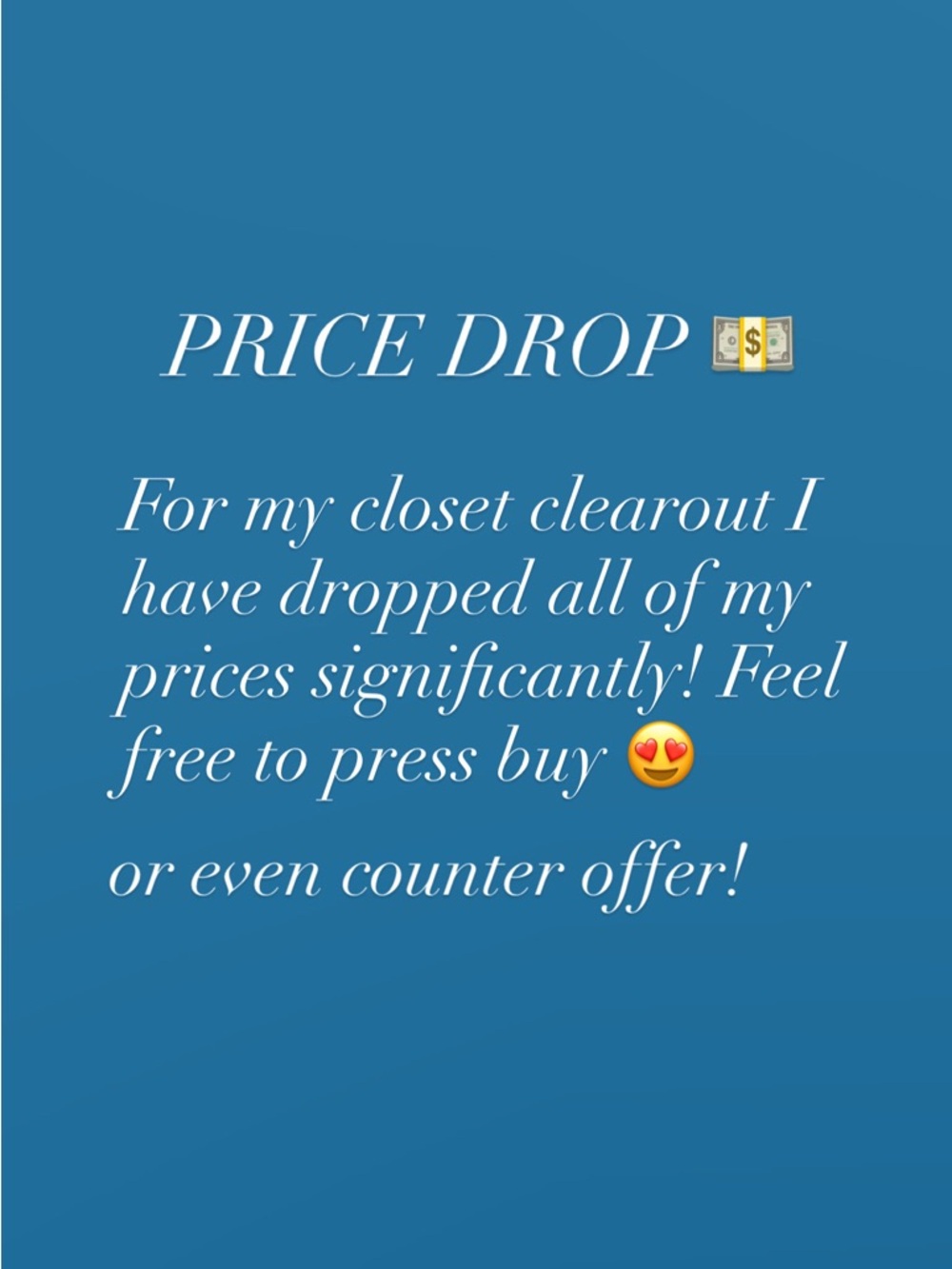 PRICE DROP